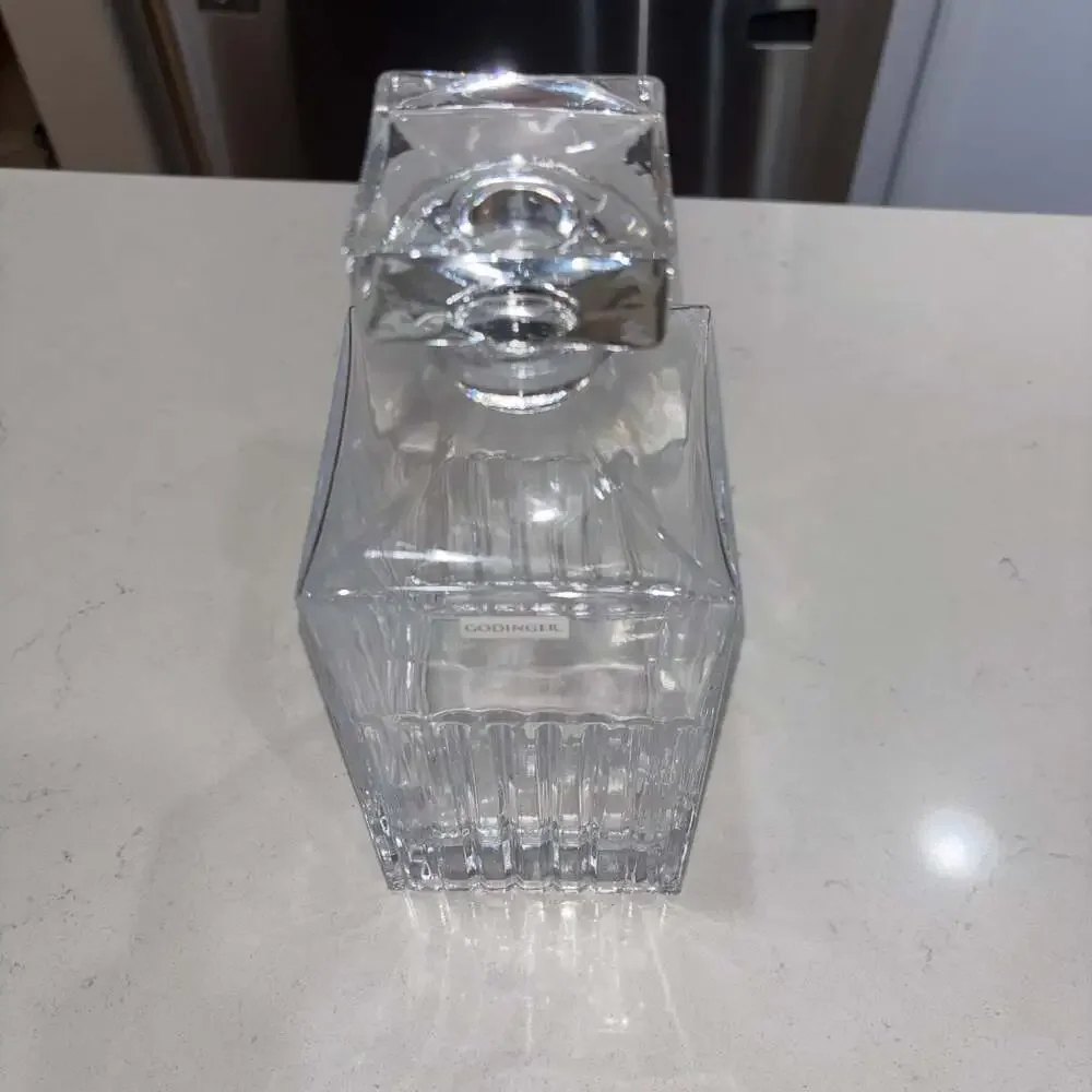 Godinger Silver Art Co Morgan Whiskey Decanter 30oz